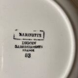 12 assiettes creuses DIgoin-Sarreguemines modèle Marinette
