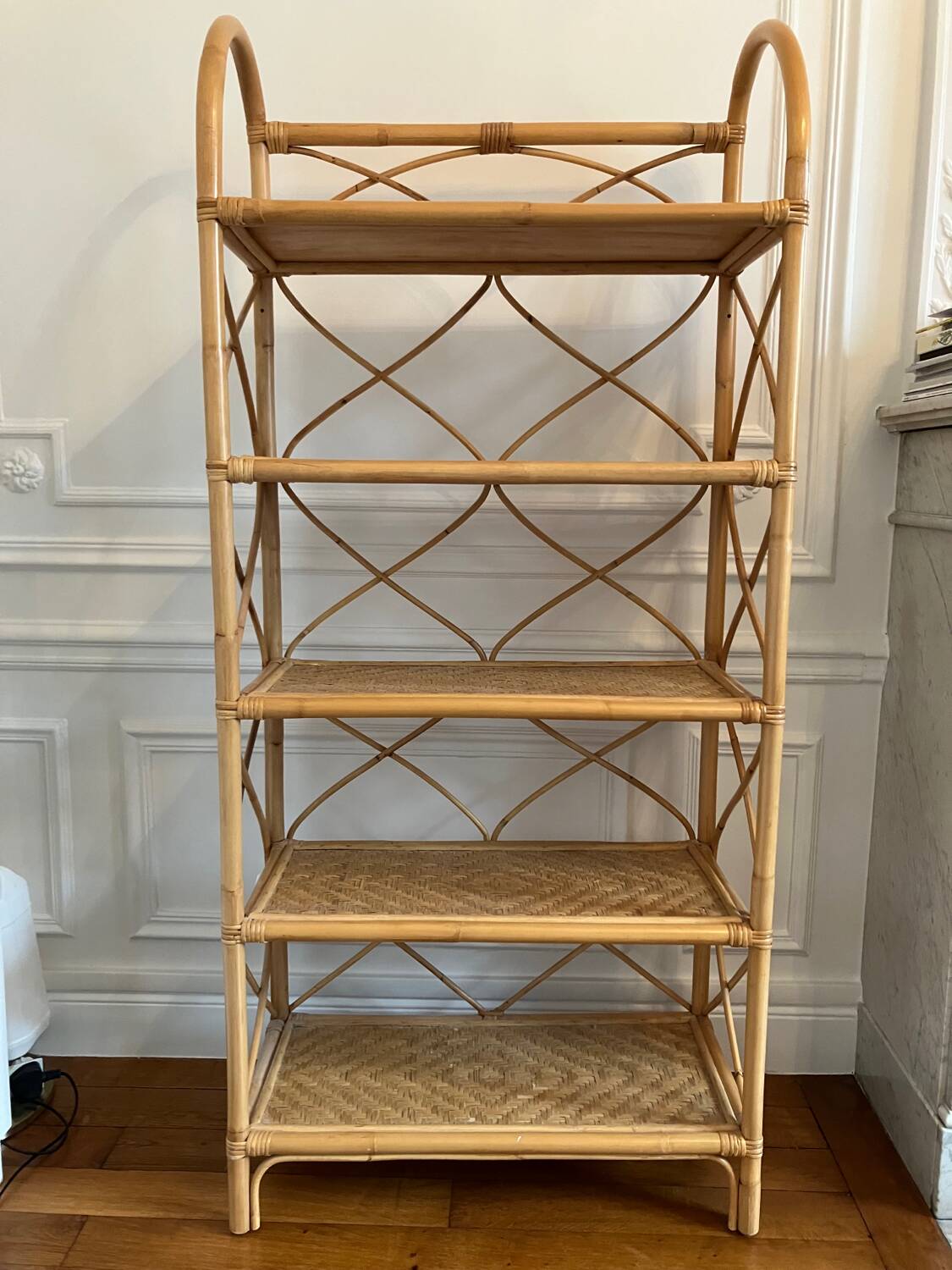 Bohème Bonton rattan bookcase