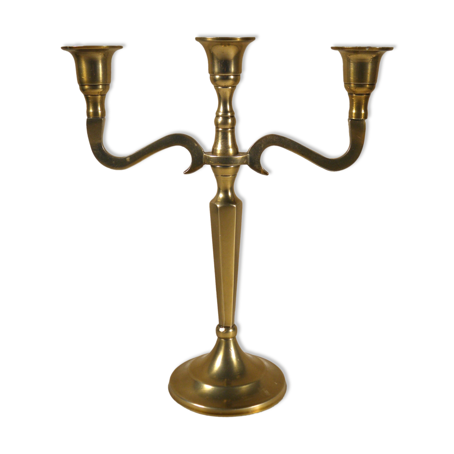 Golden metal chandelier