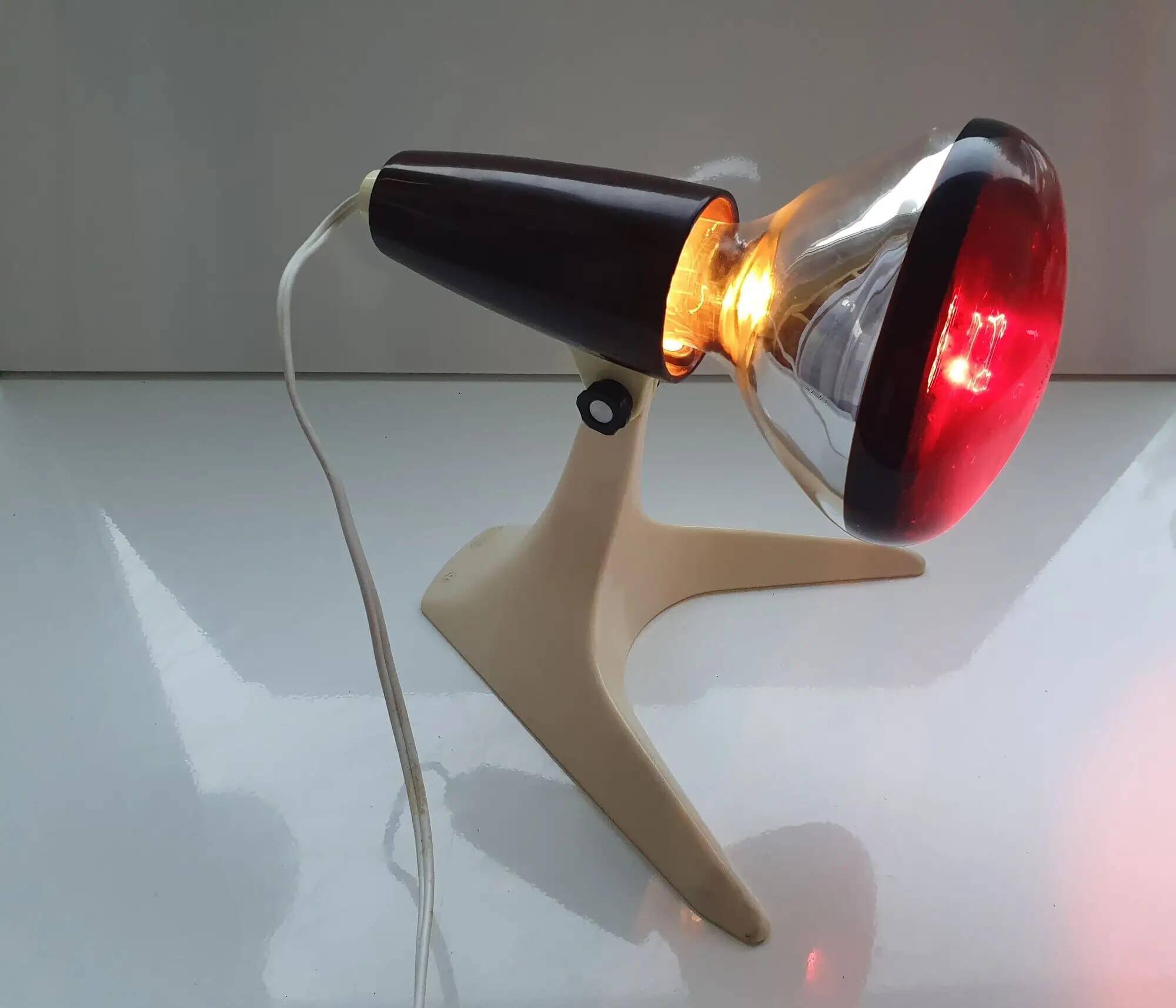 Pair of vintage bakelite table lamps from West Germany in the 1960s