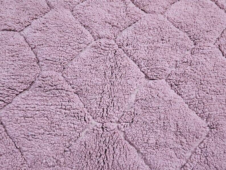 Handmade traditional Berber pink rug 250cm x 150cm