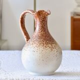 Large speckled ceramic handcrafted pitcher