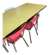 Table en Formica avec 4 chaises
