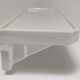 Art Deco white glazed ceramic wall shelf