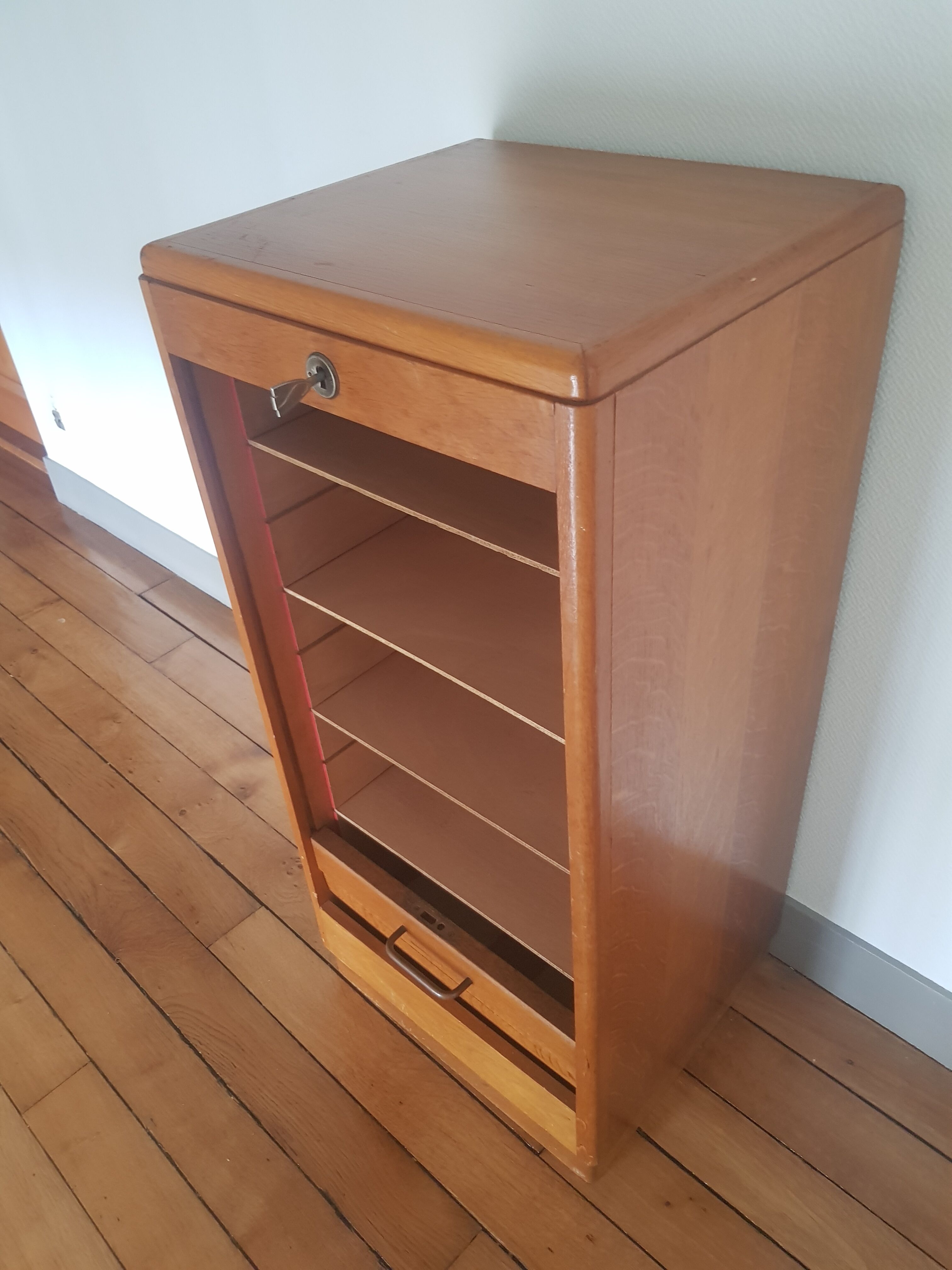 Furniture with a sliding drawer