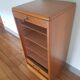 Furniture with a sliding drawer