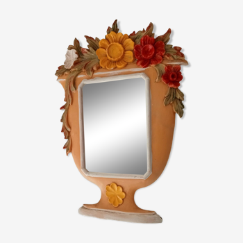 Atypical vintage Italian mirror 60s/70s 34*25