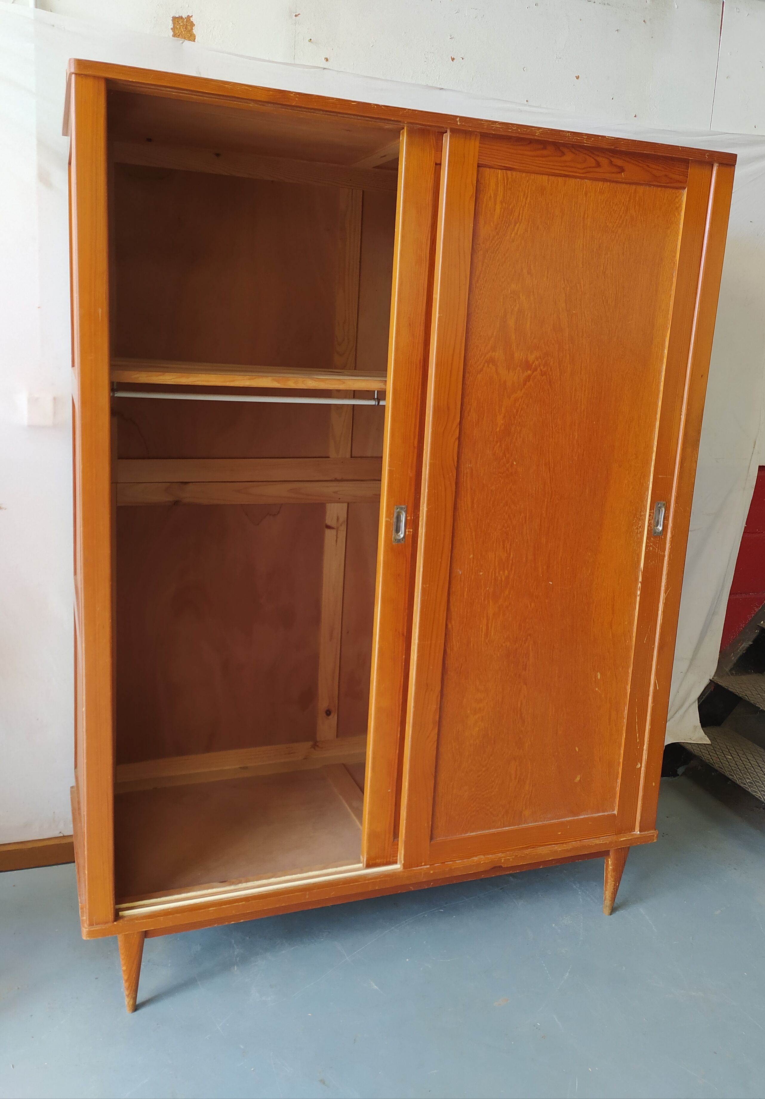 Vintage cabinet sliding doors