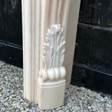 Louis XV style fireplace in pink marble circa 1980