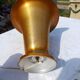 Pair of golden aluminum lamps from the 1960s