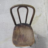 Chaise bistrot en bois courbé