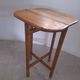 Folding wooden side table