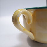Petit déjeuner Luneville peint main jaune pâle