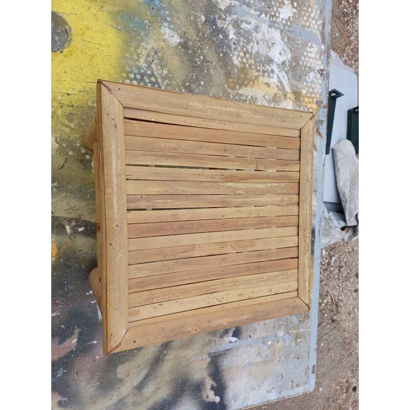 Vintage bamboo coffee table