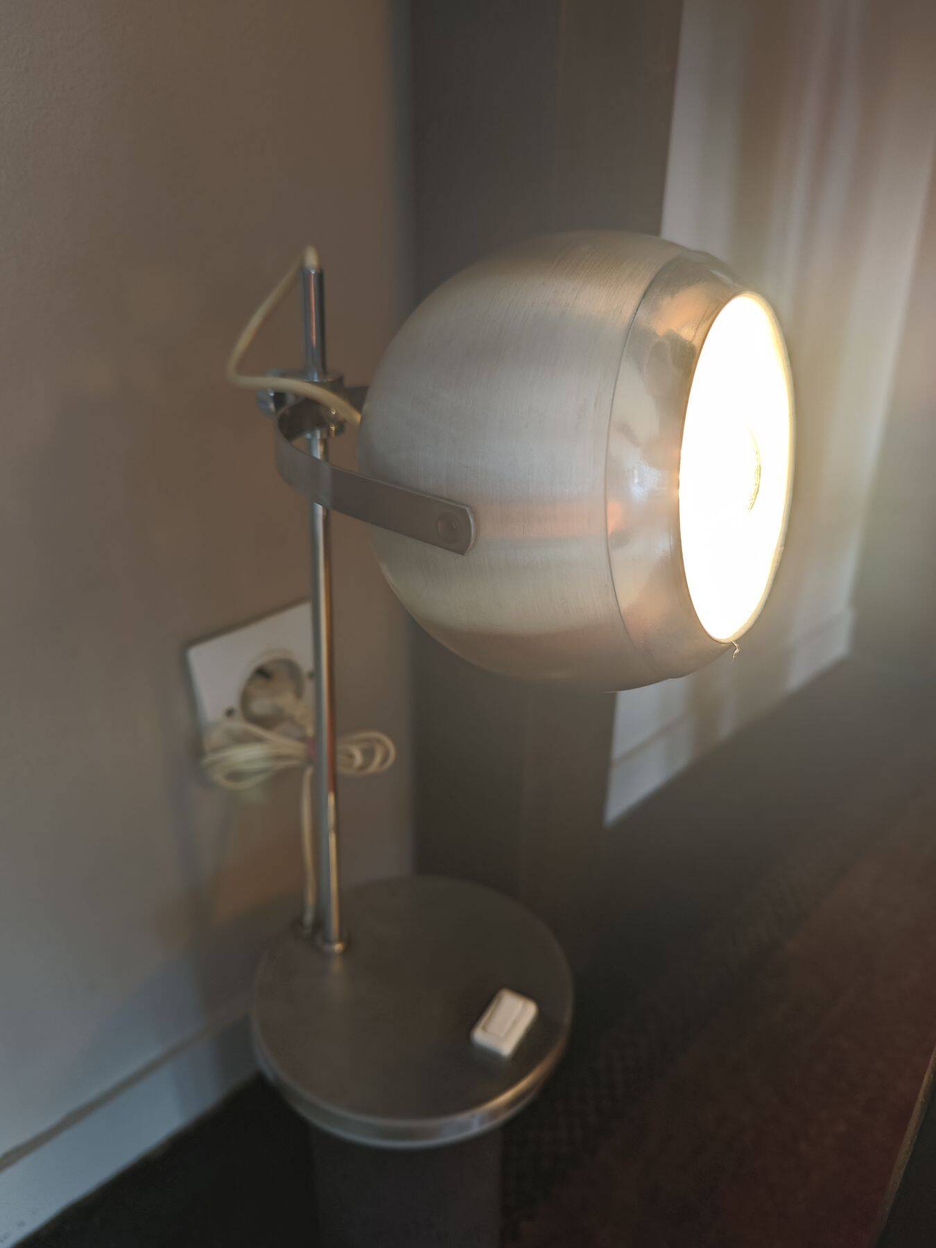 Vintage Eyeball Lamp - Aluminor - 1970s