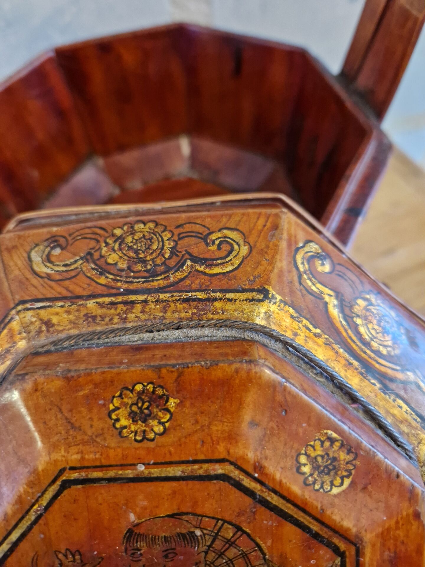 Antique Wedding Basket China 19th Century