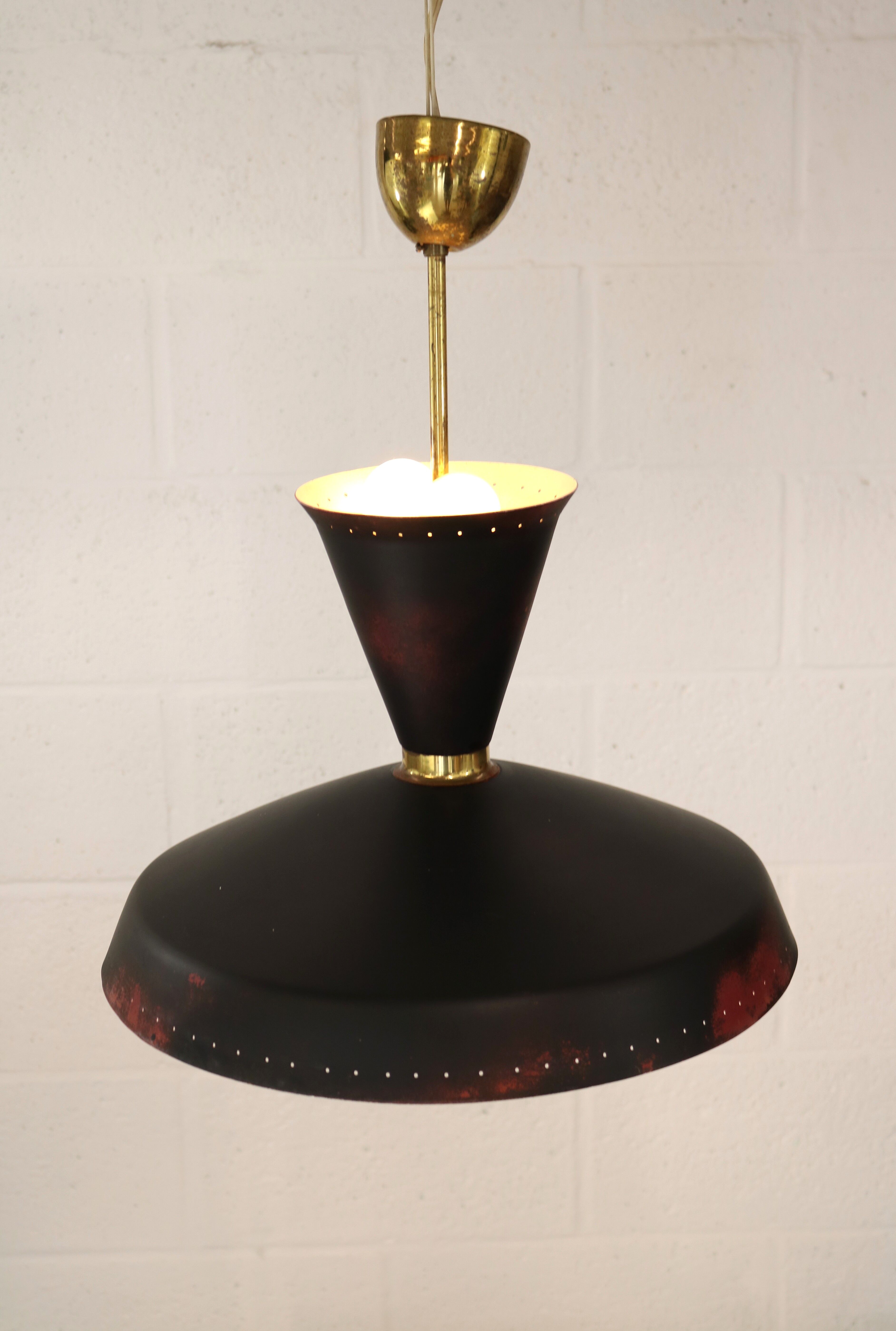 Old Swedish design hanging lamp  ***  Sweden 1960 - Stylish lighting