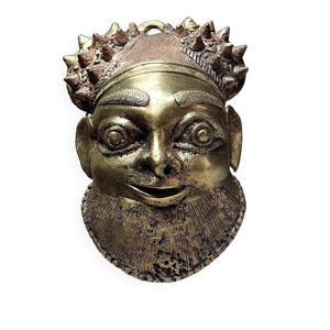 petit masque d'Oba bronze