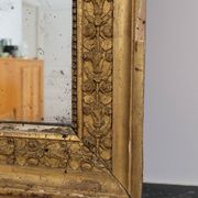 Miroir doré stuc et bois Empire