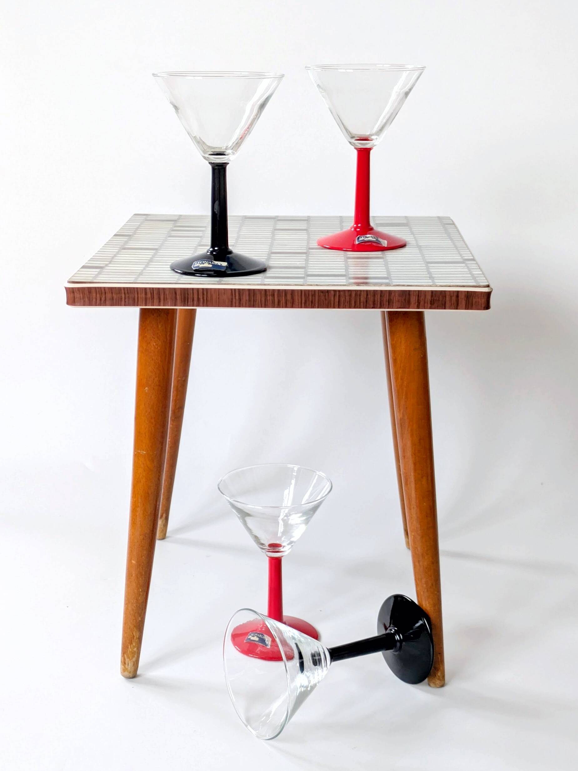 Set of 4 vintage Leonardo martini glasses: Joy collection from the 90s