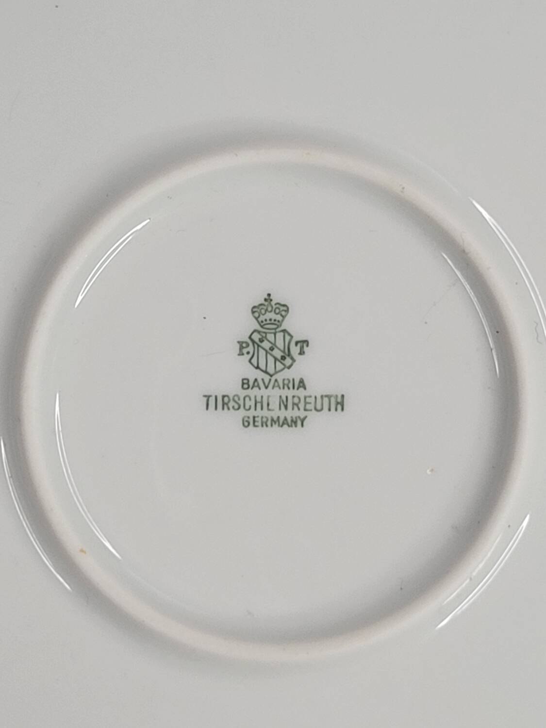 Golden porcelain plate, Tirschenreuth, Bavaria