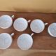 Henriot in Quimper - Set of 6 chocolate cups - Decorated with a pink rooster