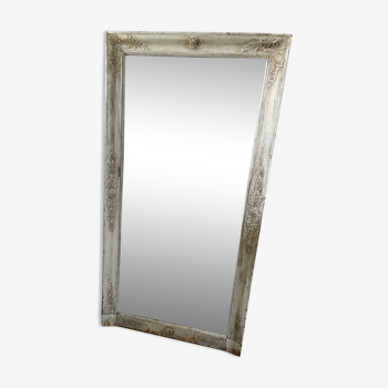 Miroir en bois fin XIX patiné
