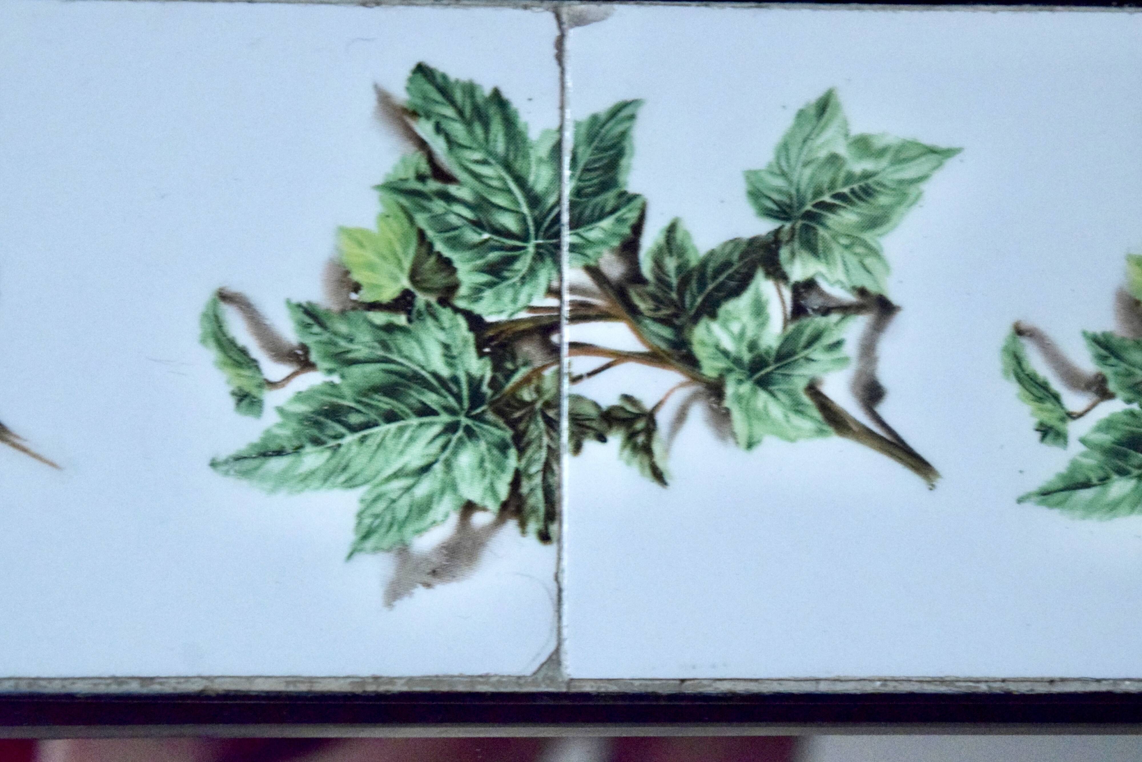 Vintage ceramic wall mirror