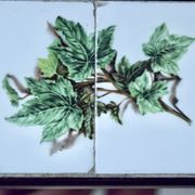 Vintage ceramic wall mirror
