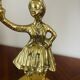 Pair of candelabra Candle holders Antique in gilded bronze style