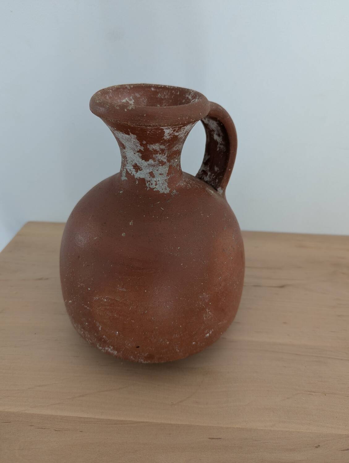Terracotta amphora vase