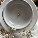 Glazed stoneware candle holder