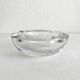 Vintage Vannes crystal round ashtray