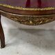 Napoleon III style curved display case in mahogany and veneer, 20th century