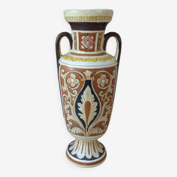 Maioliche Deruta Vase Hand-Painted Vintage Made in Italy