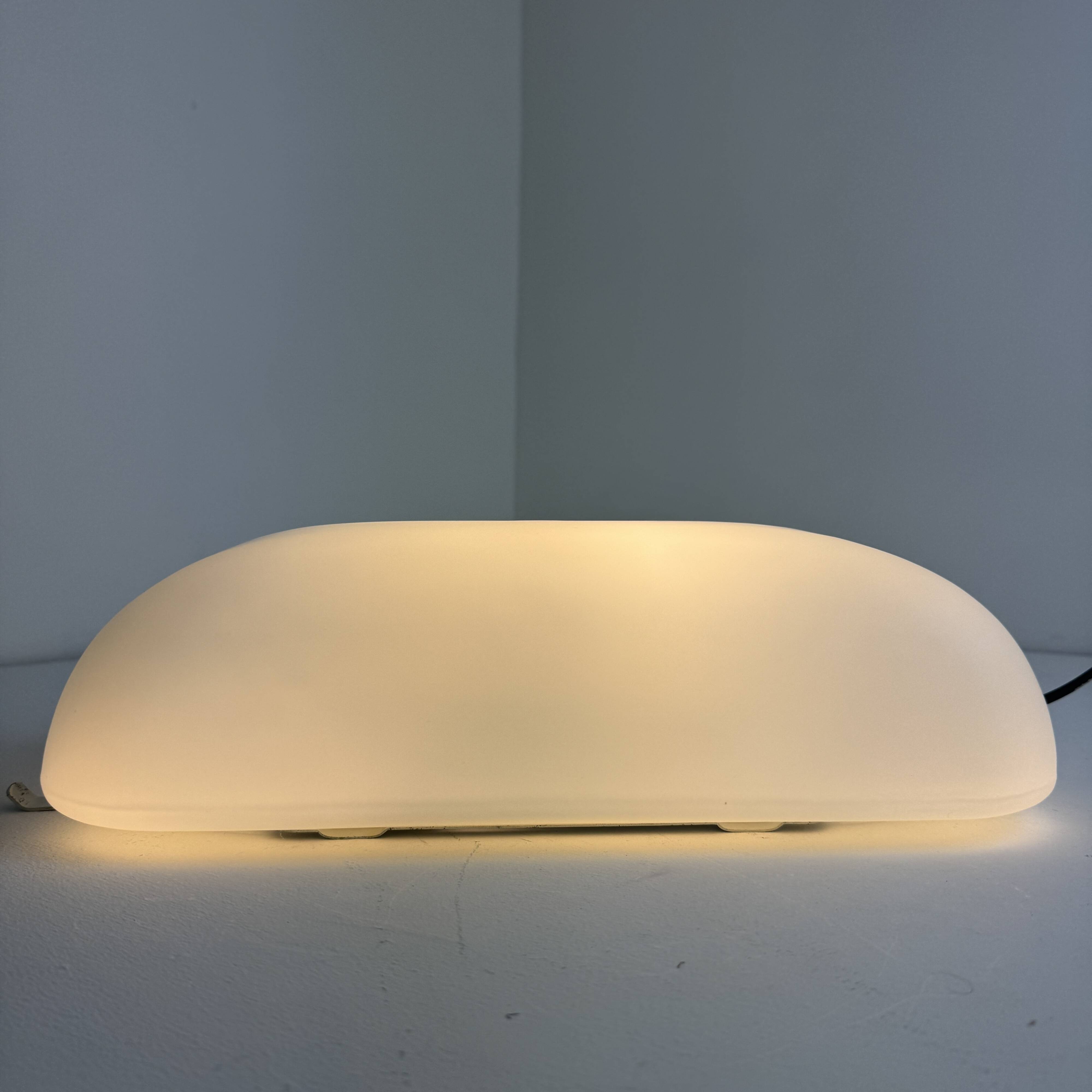 VINTAGE XL RECTANGULAR OPALINE WALL LIGHT "VITOUVER"