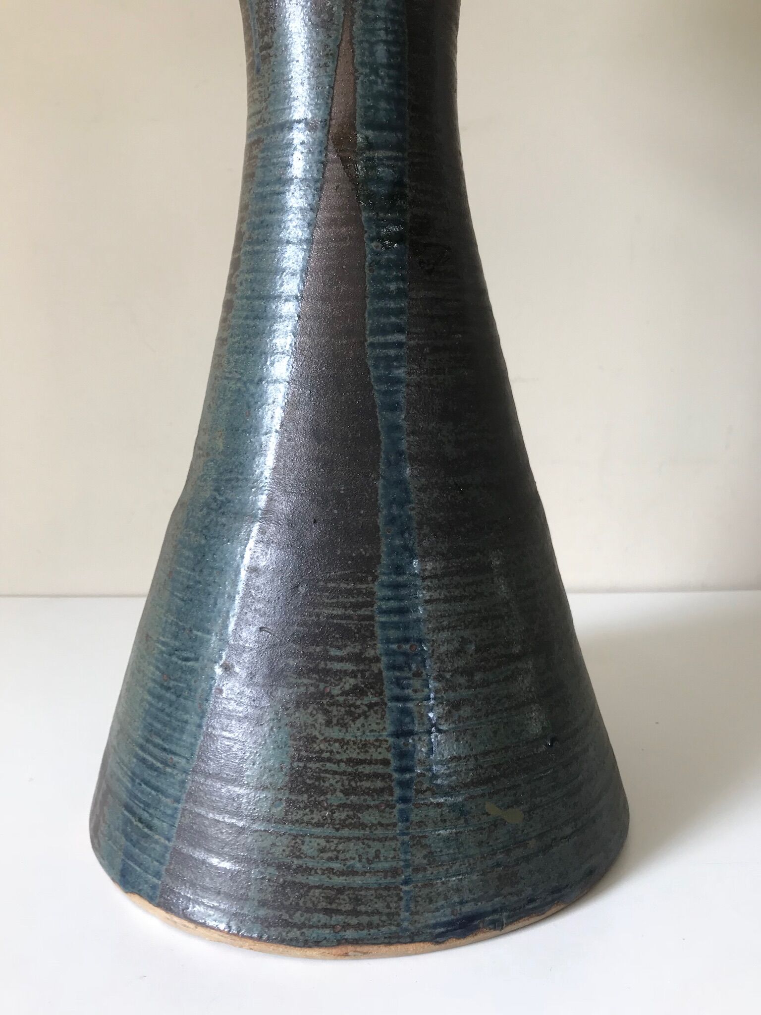 Lamp sandstone ceramic vintage 1960