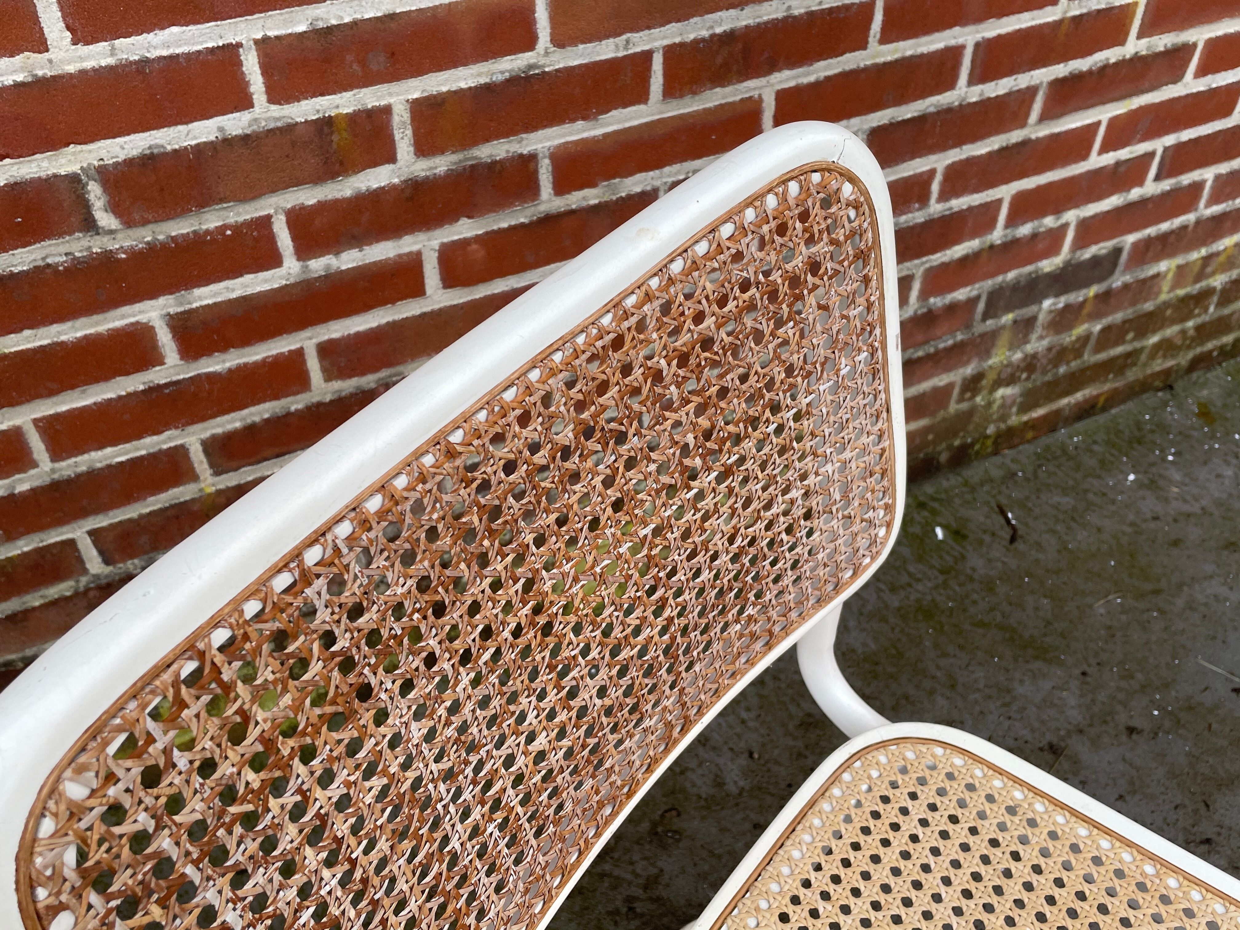 Set of 4 Cesca Model chairs by Marcel Breuer