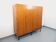 Vintage modernist wardrobe in teak and metal from the 1960s.