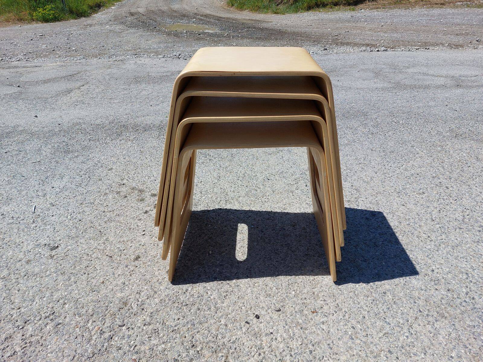 Set of 4 Benjamin stools - by Lisa Norinder for Ikea - 1990s/2000s