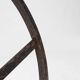 Industrial Black Metal Stool with Frame, France  1920s