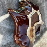 Vintage ceramic seashell trinket tray from Vallauris, 20/17 cm