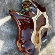 Vintage ceramic seashell trinket tray from Vallauris, 20/17 cm