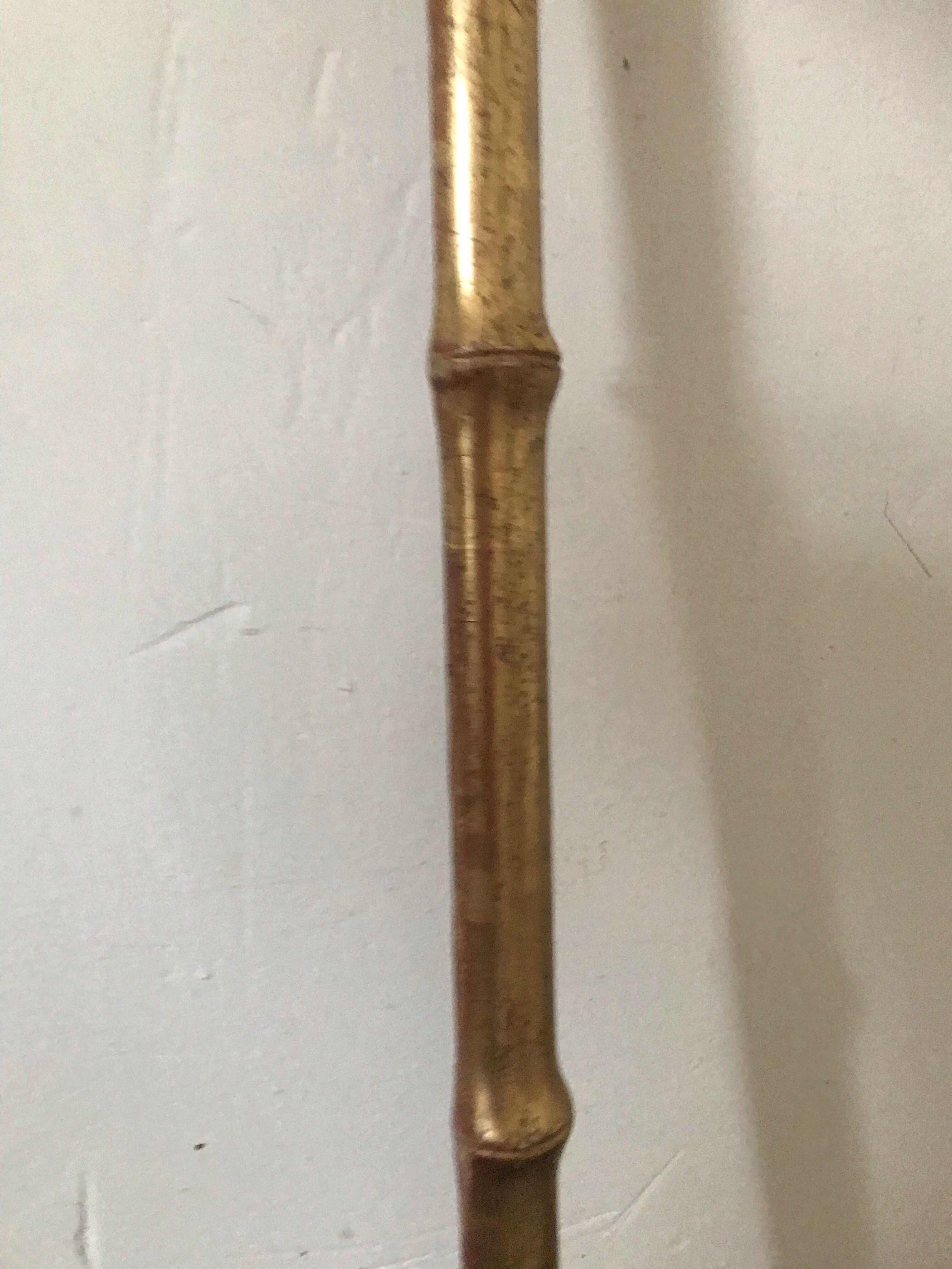 Golden bamboo frame with gold leaf