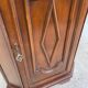Colonial-style wooden corner entryway chest