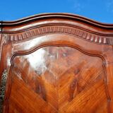 Armoire 19 ème en noyer 2 portes 2 tiroirs