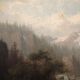 Huile sur toile du milieu du 19e siècle