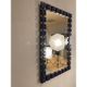 A wall mirror by ewa wrangel and lars nilsson gt ateljé hovmantorp 1960-70's.