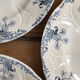 Series of 6 old Longwy flat plates