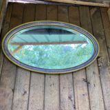 Art Deco oval mirror